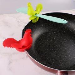 Silicone Pot Clip w/ Chicken & Rooster for Kitchen/Home Use