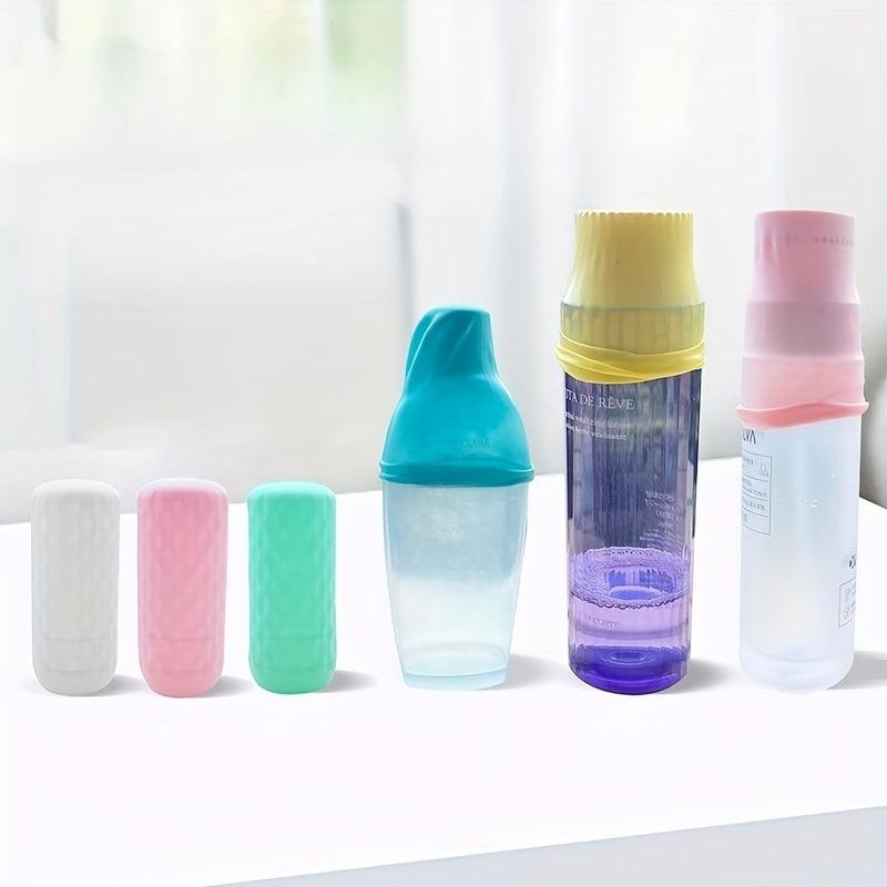 Outdoor Bottle Cover Silicone Leak Proof Protective Cap for Skincare