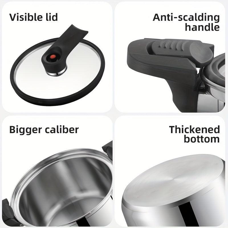 304 Stainless Steel Micro Pressure Cooker 19 24 0cm