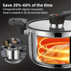 304 Stainless Steel Micro Pressure Cooker 19 24 0cm