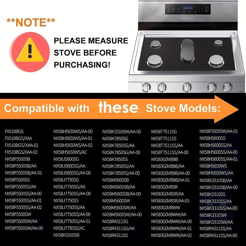 Gas Range Stove Top Protectors Non Stick Liner Washable Stove Protect