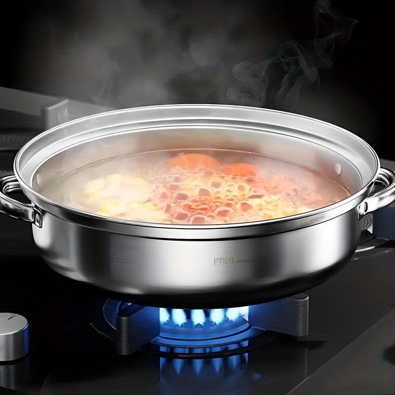 3 Tier Steamer Pot Set Stainless Steel Stockpot Multifunction Steaming