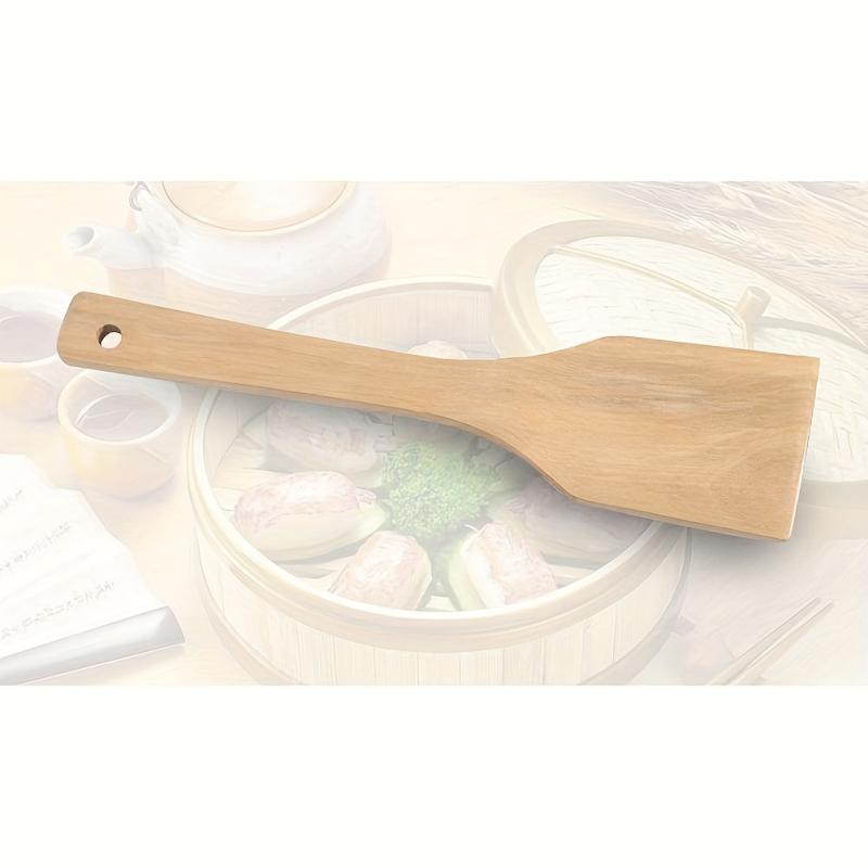 Bamboo Spatula Turner For Flat Bottom Pan Non scratch And Heat resistant