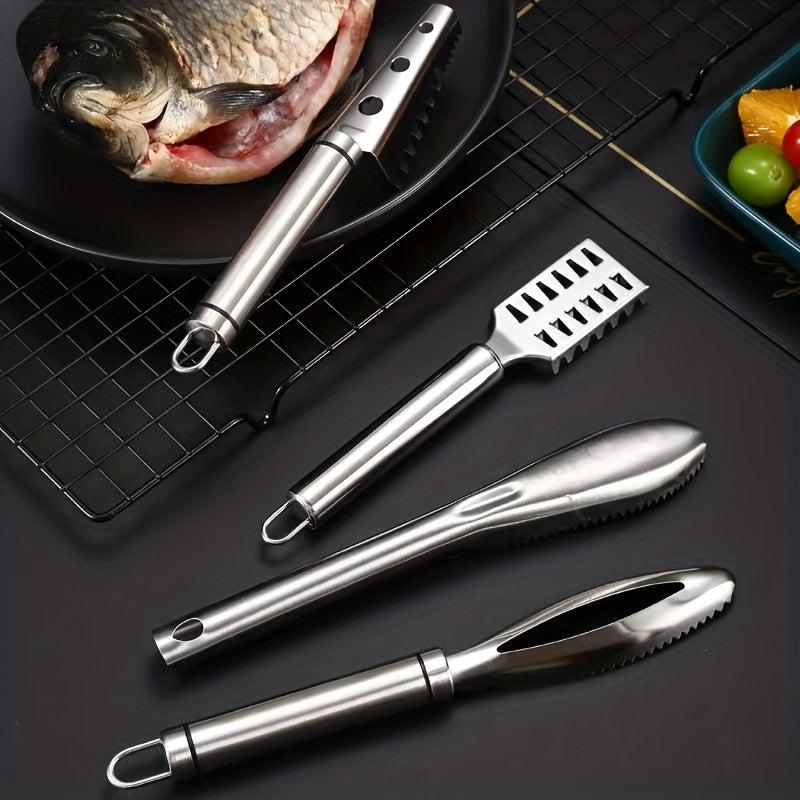 3-in-1 Stainless Steel Fish Scaler Remover Cutter