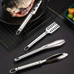 3-in-1 Stainless Steel Fish Scaler Remover Cutter
