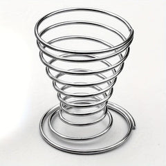 10pcs Spring Egg Cups Stainless Steel Egg Holders Kitchen Accessories