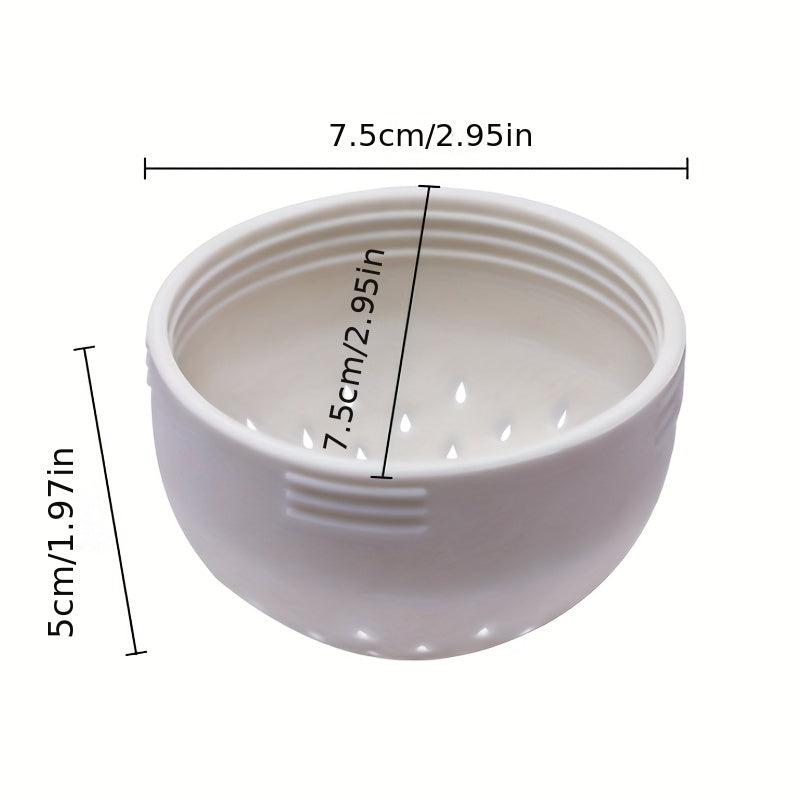 2pcs Mini Kitchen Colander Silicone Drain Chickpeas Can Drainer Lid