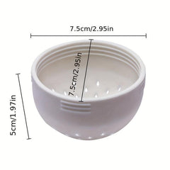 2pcs Mini Kitchen Colander Silicone Drain Chickpeas Can Drainer Lid