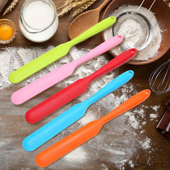 5pcs Silicone Jar Spatulas Heat Resistant Cream Scrapers Kitchen Gadgets