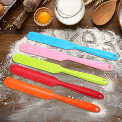 5pcs Silicone Jar Spatulas Heat Resistant Cream Scrapers Kitchen Gadgets