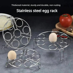 2pcs Stainless Steel Steaming Egg Rack Water Insulation High Foot