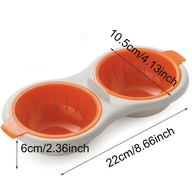 Double Cup Egg Separator Plastic Egg Yolk Separator Kitchen Gadget