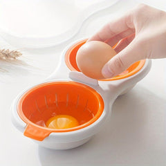 Double Cup Egg Separator Plastic Egg Yolk Separator Kitchen Gadget