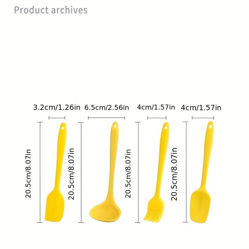 4-Piece Silicone Cooking Utensil Set