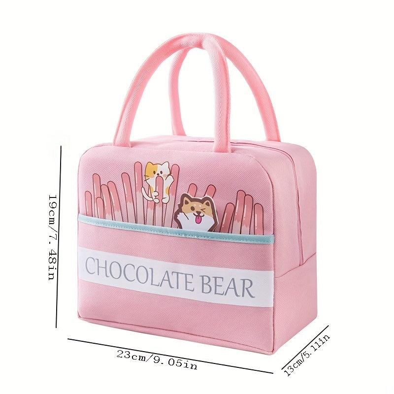 Cartoon Lunch Box Bag Aluminum Foil Waterproof Thermal Bento Bag