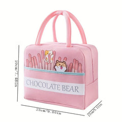 Cartoon Lunch Box Bag Aluminum Foil Waterproof Thermal Bento Bag