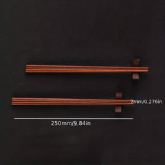 10 Pairs Red Sandalwood Chopsticks High-end Solid Wood Set