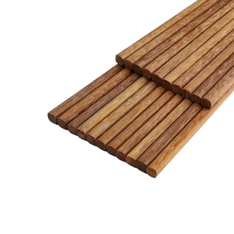 10 Pairs Red Sandalwood Chopsticks High-end Solid Wood Set