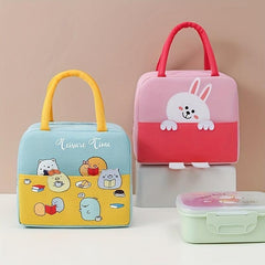Portable Insulated Lunch Bag with Aluminum Foil - Ideal for Students