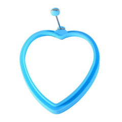 4pcs Silicone Heart Shaped Omelet Mold Stainless Steel Hamburger Meat Mold
