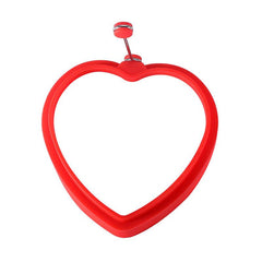 4pcs Silicone Heart Shaped Omelet Mold Stainless Steel Hamburger Meat Mold