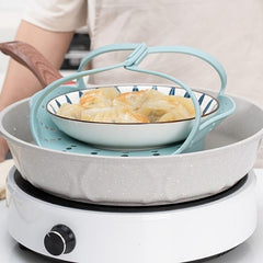 Silicone Steamer Rack Heat Resistant Pot Steaming Tray Stand Kitchen Accessories