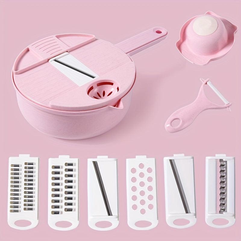 12in1 Vegetable Chopper Fruit Slicer Grater Cutter Onion Mincer Potato Shredder