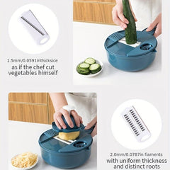 12in1 Vegetable Chopper Fruit Slicer Grater Cutter Onion Mincer Potato Shredder