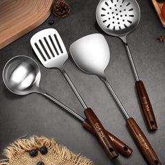 304 Stainless Steel Kitchenware Set - Soup Spoon & Frying Shovel