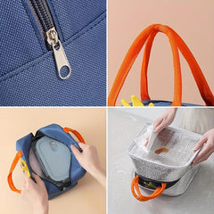 Cartoon Dinosaur Lunch Box Bag Waterproof Thermal Bento Bag