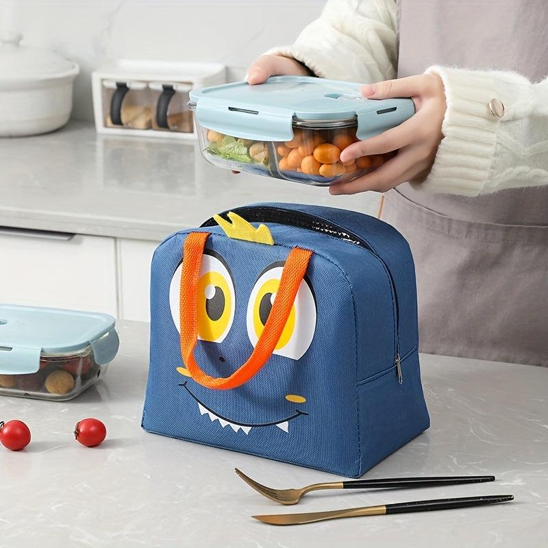 Cartoon Dinosaur Lunch Box Bag Waterproof Thermal Bento Bag