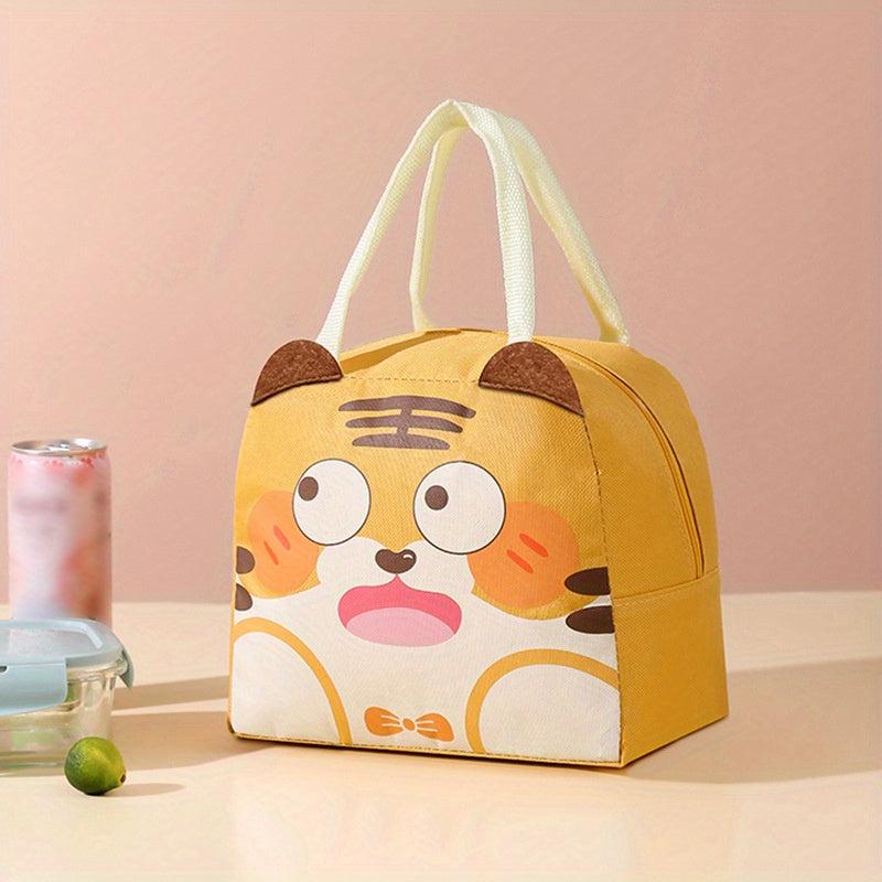 Cartoon Dinosaur Lunch Box Bag Waterproof Thermal Bento Bag