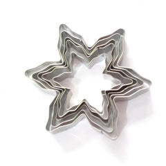 5pcs Stainless Steel Snowflake Cookie Cutter Set Christmas Series Cookie Molds