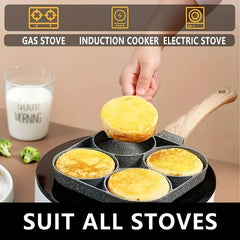 Non Stick Egg Pancake Maker with Wooden Handle