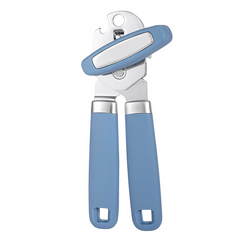 Stainless Steel Manual Can Opener 3-in-1 with Comfortable Handle