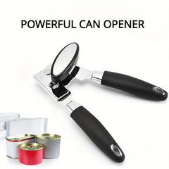 Stainless Steel Manual Can Opener 3-in-1 with Comfortable Handle