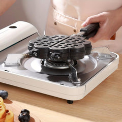 Heart Waffle Baking Pan Double Sided Non Stick Waffle Making Mold