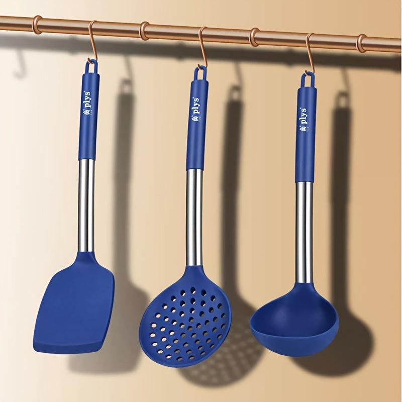 High Temp Resistant Spatula & Silicone Shovel Set w/ Anti Scald Protection