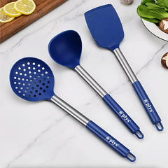 High Temp Resistant Spatula & Silicone Shovel Set w/ Anti Scald Protection