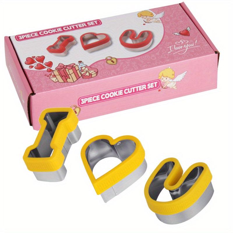 6pcs Christmas Biscuit Cutters Cookie Stamps Plunger Cutter Fondant Molds