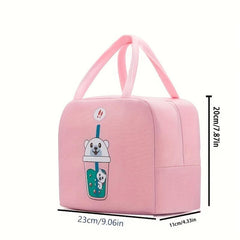 Cartoon Animals Lunch Box Bag Waterproof Insulation Bento Bag