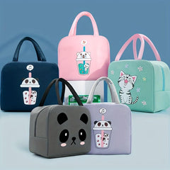 Cartoon Animals Lunch Box Bag Waterproof Insulation Bento Bag