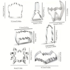 7pc Halloween Cookie Cutters Pumpkin Bat Ghost Spider Cat Witch Food Party Deco