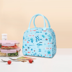 Cartoon Oxford Insulated Lunch Bag Tote Box Organizer Storage