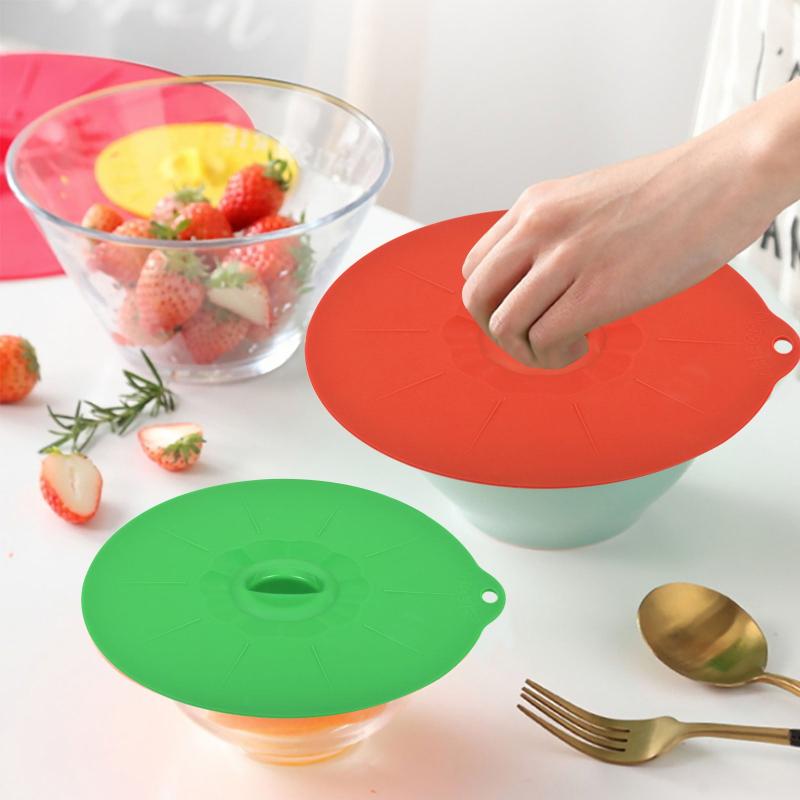 3 Silicone Lids Reusable Covers for Bowls Pots Plates Cups 3 Sizes