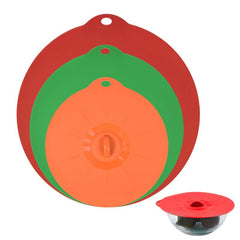 3 Silicone Lids Reusable Covers for Bowls Pots Plates Cups 3 Sizes