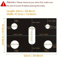 Gas Stove Cover Reusable Nonstick Stove Liner Washable