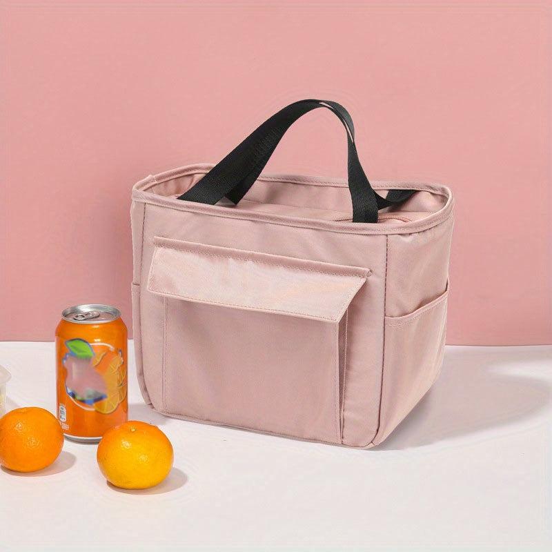 Large Capacity Aluminum Foil Insulated Lunch Bag Portable Handbag