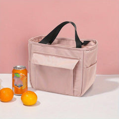 Large Capacity Aluminum Foil Insulated Lunch Bag Portable Handbag