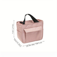 Large Capacity Aluminum Foil Insulated Lunch Bag Portable Handbag